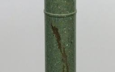 Green Marble Column Form Pedestal