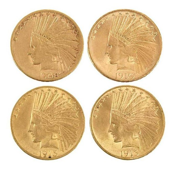 Group of Fifteen, Ten Dollar Gold Coins