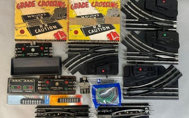 Group of O Scale Train Switches and Control Panels