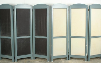 Group of Two 3 Panel Room Dividers
