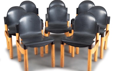 Gruppo di otto sedie, design Gerd Lange per Kartell, anni '70