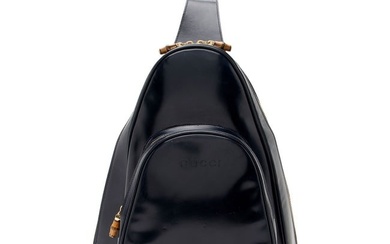 Gucci Vintage Patent Leather Bamboo