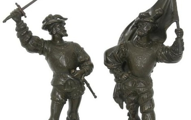 Guillaume Bronze Warrior Sculptures