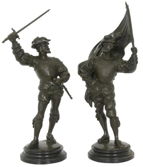 Guillaume Bronze Warrior Sculptures