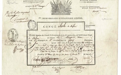 HISTORY - BRUNET Jean-Baptiste (1763 - 1824) - Document signed