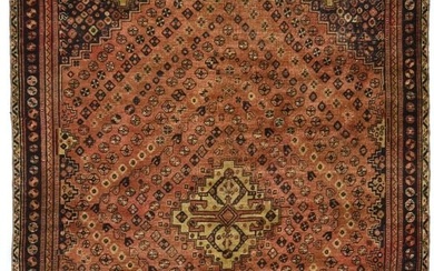 Hand-Knotted Vintage Semi Antique Rust Tribal 5X8 Oriental Rug Boho Decor Carpet