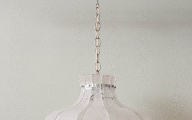 Hanging lamp - Murano Glass, metal, chrome plating
