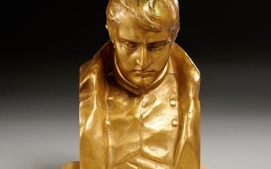 Hans Mueller, gilt bronze bust of Napoleon