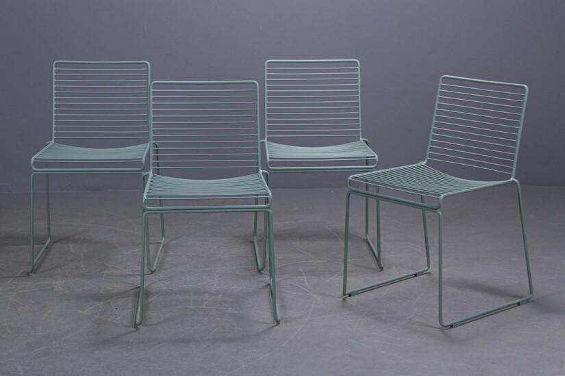 Hay Hee, fire Dining chairs, grønne (4)
