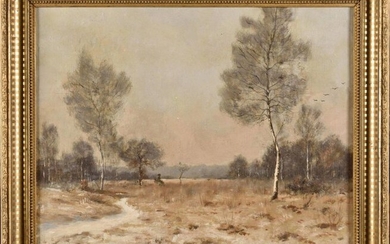 Henri LINGUET (1881-1914) Paysage de forêt...