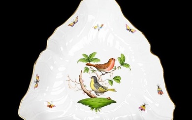Herend Porcelain Rothschild Bird Serving Dish