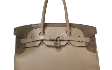 Hermès - Argile Etoupe Birkin Ghillies 35 Handbag