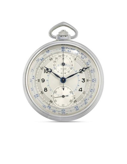 Heuer pocket watch chronograph, 40s