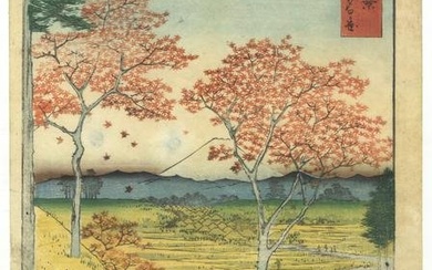 Hiroshige, Mount Fuji, Original Japanese Woodblock Print