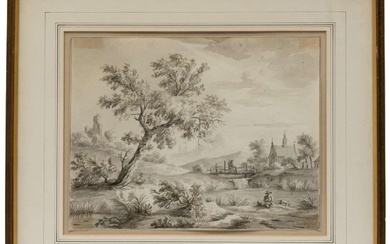 Hollandse School (circa 1800), Een vredige dag op het platteland