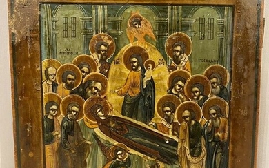Icon, Ascension of the Mother of God - Wood - 19th century