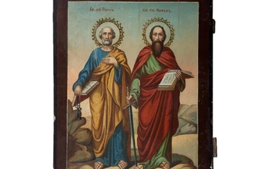Icon, St. Peter and St. Paul - Wood - 19th century