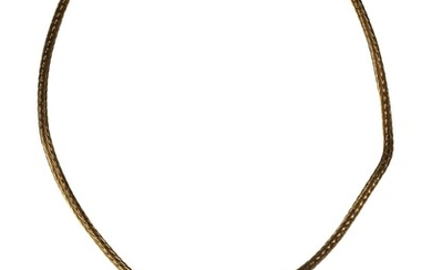 Ilias Lalaounis: An 18k gold handwoven necklace