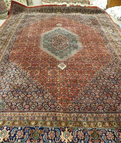 Indo Persian Bidjar Worsted Wool Finest Carpet Room