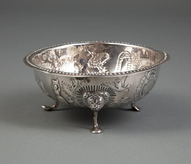Irish Late Victorian Sterling Silver Footed Bowl