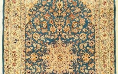 Isfahan fine, China, approx. 60 years, wool oncotton