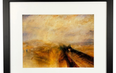 J. M. W. Turner "Rain, Steam and Speed Great Western Railway" Custom Framed Photo Display