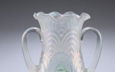 JOHN WALSH WALSH AN EARLY 20TH CENTURY GLASS VASE, of