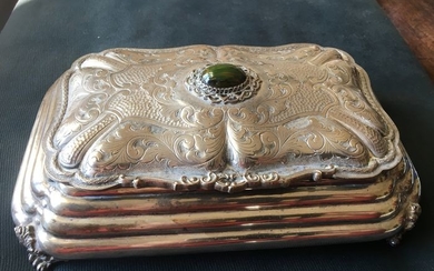 Jewellery box (1) - .800 silver - Italy - Mid 20th century