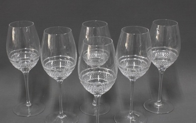 John Rocha for Waterford, set of six Voya red wine glasses, ...