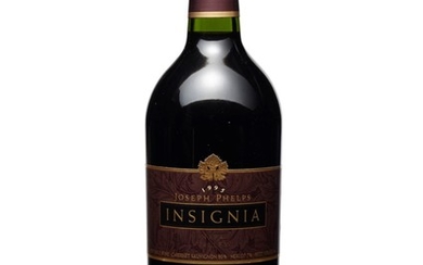 Joseph Phelps, Insignia 1995, Napa Valley Good appearance Levels base of neck or better In original carton Obtained on release and offered in original packaging, unopened until inspection by Christie’s specialists. Stored in a purpose-built...