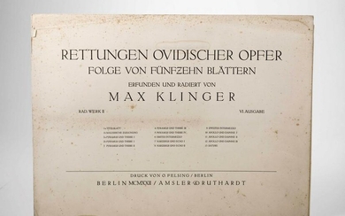 Klinger Max (1857-1920), Rettungen Ovidischer Opfer