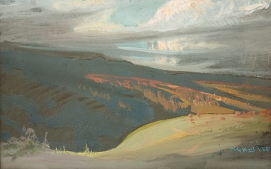 "LANDSCAPE" BY HENRY GEORGE KELLER (1869-1949).
