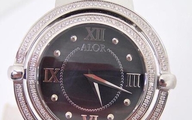 Ladies ALOR DIAMOND BEZEL & CABLE BAND STAINLESS STEEL WATCH Ref DBS-82-38* MINT