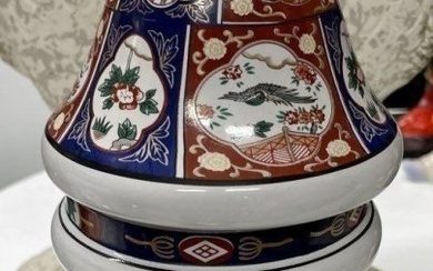 Leaded Large Porcelain jar HAND MADE IN ITALY