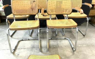 Lot 5 MCM MARCEL BREUER Style Chairs