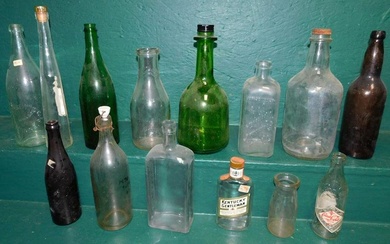 Lot Vintage Bottles