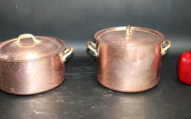 Lot of 2 French Williams Sonoma copper pots