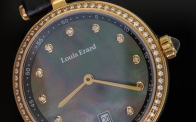 Louis Erard - 77 Diamonds for 0,39 Carat Romance CollectionMother of Pearl Dial2 Tone Rose Gold Swiss Made - 11810PS29.BRCB5 - Women - BRAND NEW