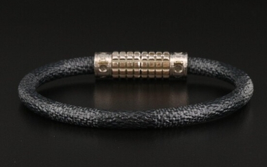 Louis Vuitton "Digit" Damier Graphite Canvas Bracelet