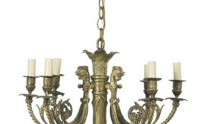 Louis XVI-Style Painted Chandelier
