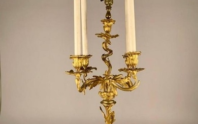 Louis XVth Style Gilt Bronze Candelabra