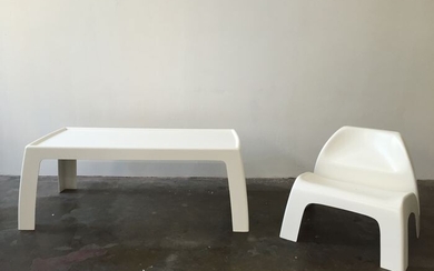 Luigi Colani - Prototyp - Lounge chair, Table (2) - Gartenmöbel Kollektion