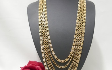 MONET - Multi Strand 1960s - Gold-plated - Necklace