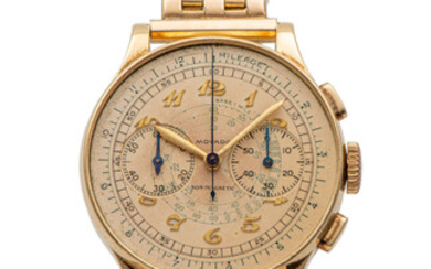 MOVADO, REF. 49002, NON-MAGNETIC CHRONOGRAPH, YELLOW GOLD *