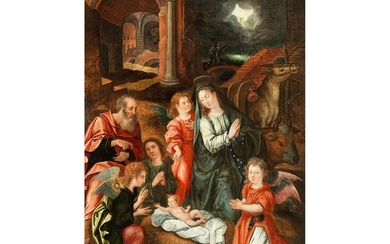 Marten de Vos, 1532 Antwerpen – 1603 ebenda, Kreis des, Die Geburt Christi