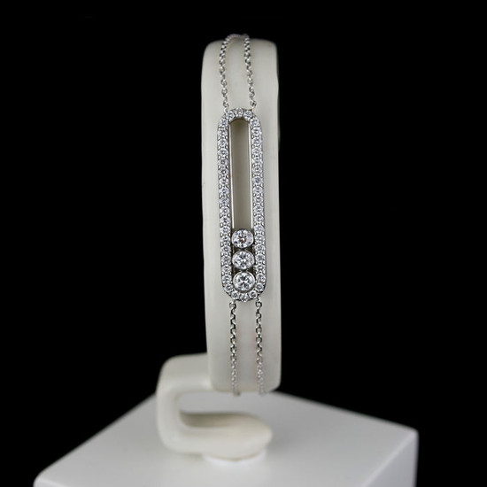 Messika - "Move" -Luxury Designer - 18 kt. White gold - Bracelet Diamond