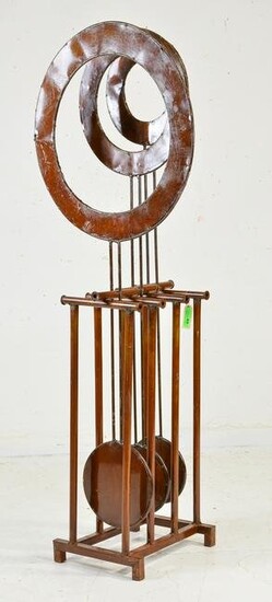 Metal Outdoor Kinetic Art Pendulum Sculpture