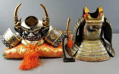 Miniature Reproduction Samurai Armor and Helmet