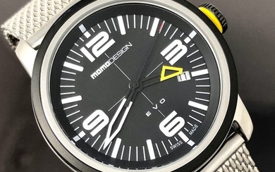 MomoDesign - Watch EVO Stainless Steel Black Dial- MD1014SB-10 - Men - Brand New