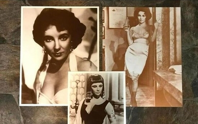 Movie Star Elizabeth Taylor Sepia Photo Prints